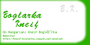 boglarka kneif business card